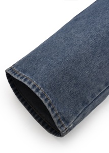 ผ้าทอสีฟ้าผ้าเดนิมจากเวียดนามผ้าฝ้ายฟอกสีปานกลางตรงขนาดกลาง - Product Image 5