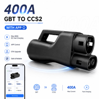 Adaptateur EV GBT vers CCS2 haute puissance 400A avec surveillance par application et mise à jour OTA pour la charge rapide CC des véhicules électriques européens