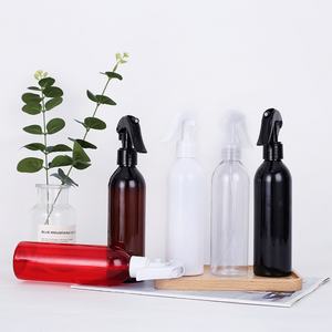Empty Transparent 100ml 150ml 250ml 300ml 500ml White clear Amber PET Plastic Spray <b>Bottle</b> with Sprayer - Product Image 1