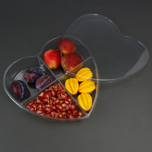 Bandeja De Almacenamiento De Frutas Secas De 3 Niveles, Plato De Frutas Con Tapa Organizador De Contenedores De Alimentos Fuente Multifuncion Para Blanco Macarena Organizador De Bocadillos