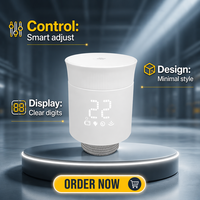 ME168 Smart Zigbee Termostato Tuya App Control Termostático Radiador Válvula Controlador de Temperatura TRV Mejor Precio Nuevo Diseño