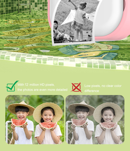 Çocuk oyuncakları 600 dijital kameralar çift Lens fotoğraf Video kayıt Mini fotoğraf yazıcı termal anında baskı kamera çocuklar için - Product Image 3