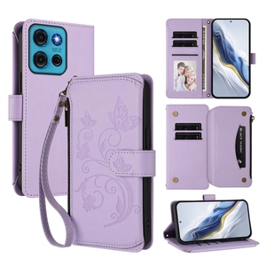 Étui portefeuille imprimé fleur papillon avec housse <span class=keywords><strong>de</strong></span> téléphone lanière pour <span class=keywords><strong>Moto</strong></span> G75/G55/G84/G85/G05/G45/G04/G73/G86 - Product Image 6