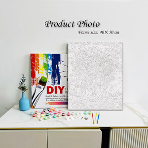 Wholesale DIY <b>Paint</b> by Numbers Kit for Kids Adults Pre-Printed Canvas <b>Paint</b> <b>Set</b> Cornflowers and poppies Craft Art Gift - Product Image 2