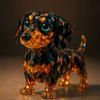 Nouveau Style de dessin animé résine animaux Sculptures modèle artistique intérieur extérieur décor pour chambre et salon cadeaux