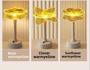 Lampada da Tavolo LED Moderna Minimalista, Luce Calda di Lusso, Semplice in Acrilico, Regalo Creativo, Atmosfera Decorativa <span class=keywords><strong>per</strong></span> Camera da Letto e Stanza delle Ragazze - Product Image 5
