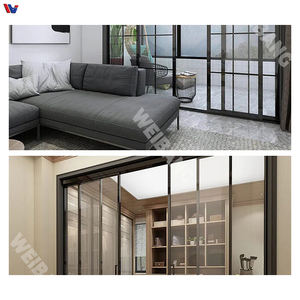 Porte de séparation intérieure moderne en verre sans cadre en alliage d'aluminium sur mesure pour chambre et salle de bain – Flexibilité de conception d'espace - Product Image 3