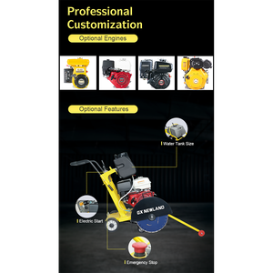 Fraise à béton 13 HP de qualité industrielle avec scie à plancher pour moteur Loncin et Honda Machine de construction pour asphalte et travaux routiers - Product Image 2