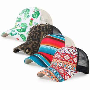 หมวกเบสบอลตาข่ายคุณภาพสูงสำหรับผู้หญิง ระบายอากาศได้ดี ทรงหางม้าสูง ขายส่ง - Product Image 1