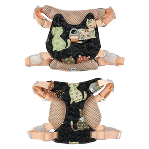 <span class=keywords><strong>Harnais</strong></span> et laisse personnalisés pour chat mignon <span class=keywords><strong>harnais</strong></span> réglable et respirant pour animaux de compagnie motif imprimé personnalisé pour chaton chiot petits animaux de compagnie - Product Image 4