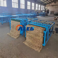 Meilleure vente riz blé herbe paille tapis tressage machine foin tige tressage machine
