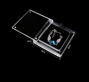 Hộp Trưng Bày Hạt Kim Cương Acrylic Trong Suốt Có Nắp Hộp Trưng Bày Đá Quý Đóng Từ Tính - Product Image 3