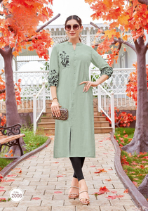 Latest Wholesale Women's Heavy Rayon <b>Kurti</b> with Bottom and Dupatta <b>Kurti</b> Set For Women - Product Image 5