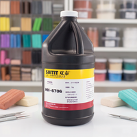 Adhésif UV thixotropique HH-6706, colle UV flexible pour collage industriel du verre, du plastique et du métal