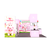 Stand d'exposition modulaire portable en aluminium pour salon professionnel