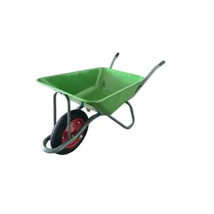 Heavy Duty xe cút kít kẽm tráng mạ kẽm khay xe cút kít 110L xây dựng xe cút kít