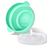 CHINFAI Bol à Popcorn Pliable en Silicone Personnalisable avec Logo, Écologique, avec Couvercle, Sans BPA