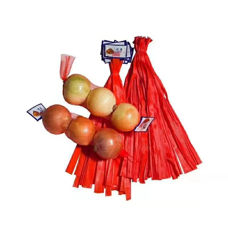 Export Quality HDPE extruded net tubular bags for vegetable onions potatoes packaging fruit/Malla Tubular Para Frutas