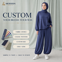 Ensemble deux pièces en maille Air Layer, pull à col montant et pantalon jogger ballon, streetwear décontracté OEM ODM
