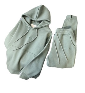 Ensemble de survêtement sport et loisirs pour femme, en <span class=keywords><strong>velours</strong></span> épais, avec sweat à capuche ample et leggings, vente en gros - Product Image 5