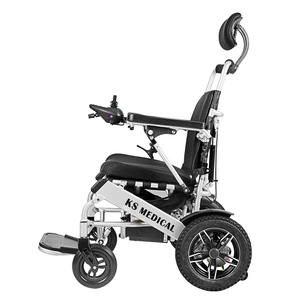 Solución de Movilidad KSM-601MR, Silla de Ruedas Eléctrica Motorizada con Reclinación Manual y Reposacabezas Confortable, Equipo para Discapacitados - Product Image 2