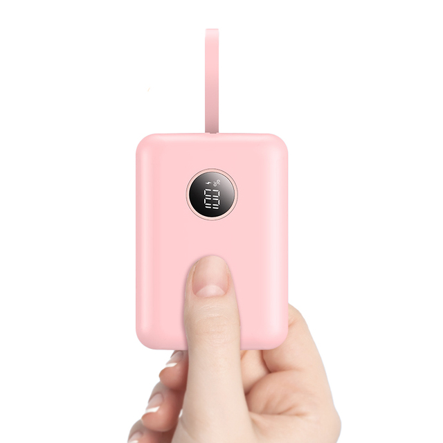Mini 10000mAh USB Power Bank with Quick Charger Lithium-Ion Battery