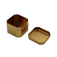 Boîte en aluminium gravée sur mesure, boîte en métal de luxe pour coffret cadeau de maquillage