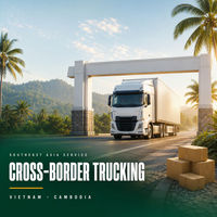 Service de logistique multimodale porte-à-porte, expédition internationale de colis, transport express avec assistance et assurance