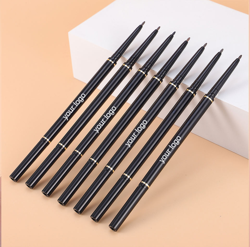 Wholesale High Pigment Waterproof Brow Pencil Custom Private Label Long Lasting Slim Eyebrow Pencil