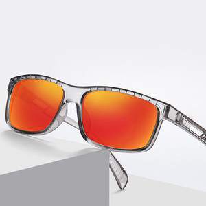 Logo personalizado moda 2025 hombres mujeres cuadrado deporte gafas de sol UV400 espejo lente polarizado Diriving pesca gafas de sol - Product Image 2