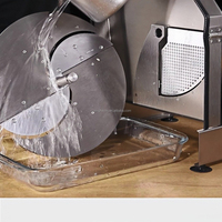Cortadora de Verduras Eléctrica Automática de Corte Rápido para Uso Doméstico y Comercial, Máquina para Desmenuzar Repollo y Cortar Cebolla
