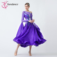 Robe de danse de salon personnalisée B-23063, nouvelle norme internationale, de haute qualité, en soie perlée, robes de danse de salon en vente