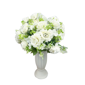 <span class=keywords><strong>Bouquet</strong></span> <span class=keywords><strong>de</strong></span> fleurs artificielles haut <span class=keywords><strong>de</strong></span> gamme en soie, pivoines, roses et hortensias, fait main, avec liens en raphia, pour <span class=keywords><strong>mariée</strong></span>, idéal pour mariage - Vente en gros - Product Image 4