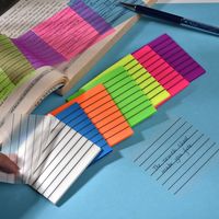 Able S3007 matériau PET transparent de haute valeur auto-adhésif Logo personnalisé bloc-notes bloc-notes collant pour le bureau des étudiants