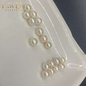 2-8mm White/Pink/<strong>Purple</strong> 3-5A Round <strong>Pearls</strong> - Natural <strong>Loose</strong> Beads Jewelry Wholesale - Product Image 6