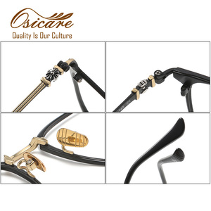 Gran oferta, marca de diseñador, Lunette De Readimg, lentes clásicos puros, <span class=keywords><strong>gafas</strong></span> huecas, Lunette, <span class=keywords><strong>gafas</strong></span> De lujo, monturas De <span class=keywords><strong>gafas</strong></span> De titanio - Product Image 3