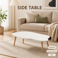 Table d'appoint pour salon, 80*40*42cm, plateau en bois moderne, durable, décorative