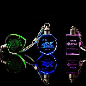 <b>Custom</b> <b>Keychain</b> Luminous Crystal 3D Laser Engraving Car Craft Souvenir with Logo - Product Image 3