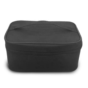 Bolsa de almacenamiento portátil a prueba de golpes para instrumentos, estuche de tela negro con cierre de cremallera, capacidad de 5kg, para monitor de presión arterial - Product Image 1