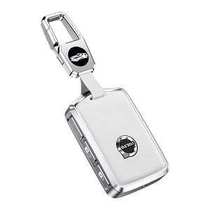 Custodia Protettiva in Lega di Alluminio per Chiavi Auto <span class=keywords><strong>Volvo</strong></span> <span class=keywords><strong>XC40</strong></span> V60 V90 XC60 XC90 S60 con Portachiavi e Accessori - Product Image 2