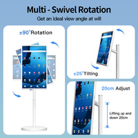 TV LED HDTV 32 Inci Android 15 Smart Portabel Resolusi 1080p Layar Sentuh Kapasitif Speaker Terintegrasi Penggunaan Dalam/Luar Ruangan