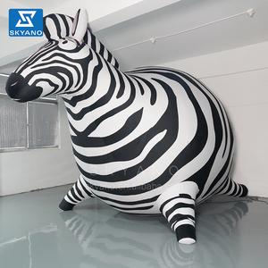Zebra Inflable Obesa, Mascota de Dibujos Animados Inflable, Material de Felpa - Product Image 4