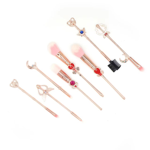 Set di pennelli per trucco in cristallo Sailor <span class=keywords><strong>Moon</strong></span> Set Set Set di fondotinta in polvere e ombretti per viso con pennello da barba - Product Image 2