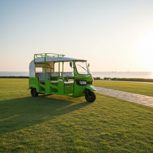 Tuk Tuk <span class=keywords><strong>Tricycle</strong></span> Inversé Moto à 3 Roues Carrosserie 7 Places Motorisée [Moteur, Batterie et Frais de Port Non Inclus] - Product Image 2