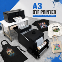Imprimante DTF XM-301 A3, imprimante de transfert DTF, agitateur de poudre automatique, machine d'impression sur film PET pour l'impression sur t-shirts, casquettes, sacs fourre-tout