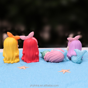 Denizkızı 2 3D bebek aksiyon figürü çocuklar hediye oyuncak minyatür Pvc el sanatları teraryum mikro bahçe süs figürler kek masaüstü dekor - Product Image 4