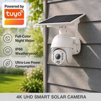 Mini caméra espionne dissimulée Tuya S10 6MP avec système solaire, caméra de sécurité sans fil extérieure par CONDA avec lumière LED pour installation en jardin