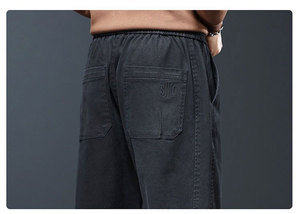 <span class=keywords><strong>Pantaloni</strong></span> Casual Cargo da <span class=keywords><strong>uomo</strong></span> 100% <span class=keywords><strong>pantaloni</strong></span> Multi-<span class=keywords><strong>tasche</strong></span> tinti in <span class=keywords><strong>cotone</strong></span> tinta unita <span class=keywords><strong>con</strong></span> <span class=keywords><strong>tasche</strong></span> <span class=keywords><strong>laterali</strong></span> Plus Size vita media diritta - Product Image 4