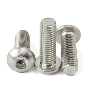 Vis à tête <span class=keywords><strong>hexagonale</strong></span> à empreinte <span class=keywords><strong>hexagonale</strong></span> en acier inoxydable 316 A4-70 à haute résistance à la corrosion ISO 7380-1, filetage métrique M3-M16 - Product Image 1