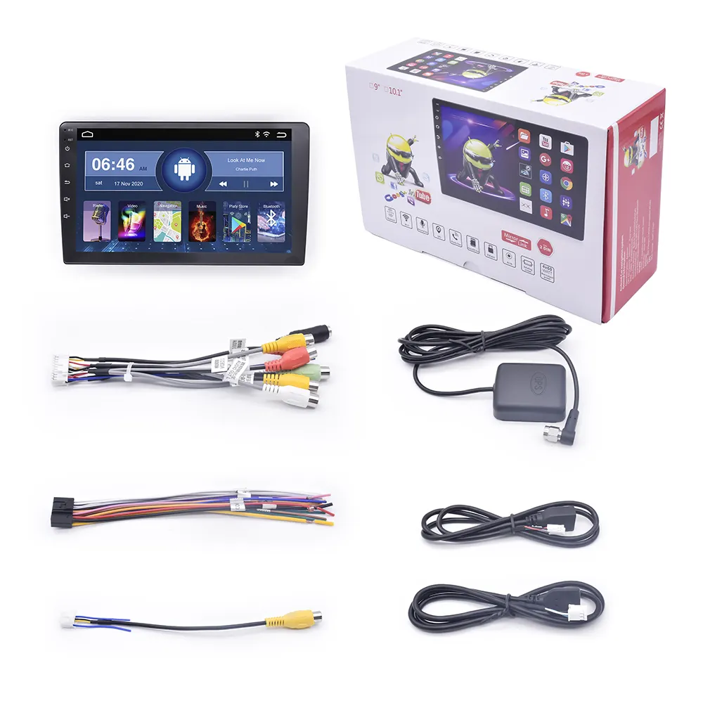 9 inch capacitive screen car multimedia player stereo gps navigation video universal car radio android